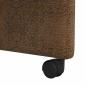 Preview: ARDEBO.de - Esszimmerstühle mit Rädern 2 pcs Braun 57 x 67 x 95 cm