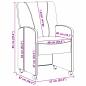 Preview: Esszimmerstühle 2 pcs Dunkelbraun 57 x 67 x 95 cm Stoff
