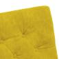 Preview: Esszimmerstühle mit Rädern 2 pcs Gelb 58 x 67 x 97 cm Samt