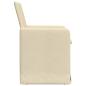 Preview: Esszimmerstühle 2 stk. Stoff Creme 57 x 68 x 94 cm