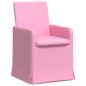 Preview: Esszimmerstühle 2 Stk. Stoff Rosa 57 x 67 x 95 cm