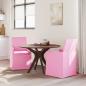 Preview: Esszimmerstühle 2 Stk. Stoff Rosa 57 x 67 x 95 cm
