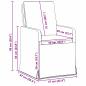 Preview: Esszimmerstühle 2 pcs Dunkelgrau 57 x 67 x 98 cm Leinen