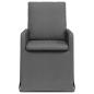 Preview: Esszimmerst?hle 2 stk. Stoff Dunkelgrau 57 x 67 x 98 cm