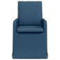 Preview: Esszimmerstühle 2 stk. Stoff Blau 57 x 67 x 98 cm