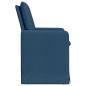 Preview: Esszimmerstühle 2 stk. Stoff Blau 57 x 67 x 98 cm