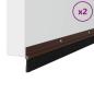 Preview: Aufsteck Türbürstendichtungen 2 pcs Braun 100 cm