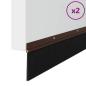 Preview: Aufsteck Türbürstendichtungen 2 pcs Braun 100 cm