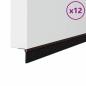 Preview: Aufsteck Türbürstendichtungen 12 pcs Braun 100 cm