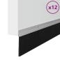 Preview: Aufsteck Türbürstendichtungen 12 pcs Silber 100 cm