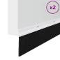 Preview: Aufsteck Türbürstendichtungen 2 pcs Weiß 100 cm