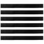 Preview: Aufsteck Türbürstendichtungen 6 pcs Schwarz 100 cm