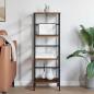 Preview: Bücherregal 3 Ebenen 40 x 29,5 x 115 cm Holzwerkstoff Altholz
