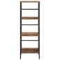 Preview: Bücherregal 3 Ebenen 40 x 29,5 x 115 cm Holzwerkstoff Altholz