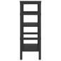 Preview: Bücherregal Schwarz Eichen-Optik 60 x 29,5 x 81 cm