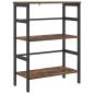 Preview: Bücherregal 2 Ebenen 60 x 29,5 x 81 cm Holzwerkstoff