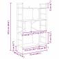 Preview: Bücherregal Altholz 75 x 30 x 123,5 cm Holzwerkstoff
