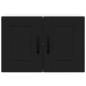 Preview: Küchenwandschrank 2 pcs Schwarz 60 x 31 x 40 cm Holzwerkstoff