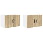 Preview: Küchenwandschrank mit Regal 2 pcs Sonoma-Eiche 60 x 31 x 40 cm