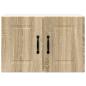 Preview: Küchenwandschrank mit Regal 2 pcs Sonoma-Eiche 60 x 31 x 40 cm