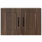 Preview: Küchenwandschrank mit Regal Braun Eichen-Optik 60 x 31 x 40 cm