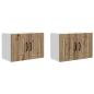 Preview: Küchenwandschrank mit Regal 2 pcs Artisan-Eiche 60 x 31 x 40 cm