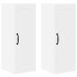 Preview: Küchenwandschrank 2 pcs Weiß 30 x 31 x 80 cm Holzwerkstoff