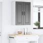 Preview: Wandschrank PORTO 2 stk. Schwarz Holzwerkstoff