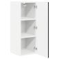 Preview: Wandschrank PORTO 2 stk. Schwarz Holzwerkstoff