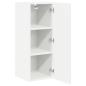 Preview: Wandschrank PORTO Hochglanz Weiß 30 x 31 x 80 cm Holzwerkstoff