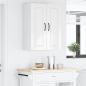 Preview: Küchenwandschrank mit Tür 2 pcs Hochglanz Weiß 30 x 31 x 80 cm
