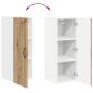 Preview: Küchenwandschrank mit Regal 2 pcs Artisan-Eiche 30 x 31 x 80 cm