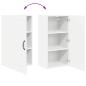 Preview: Küchenwandschrank mit Regal Weiß 40 x 31 x 80 cm Holzwerkstoff