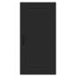 Preview: Küchenwandschrank mit Tür Schwarz 40 x 31 x 80 cm Holzwerkstoff