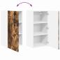 Preview: Küchenwandschrank mit Regal Geräucherte Eiche 40 x 31 x 80 cm