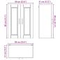 Preview: Küchenwandschrank mit Tür Altholz 60 x 31 x 80 cm Holzwerkstoff