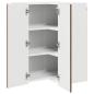 Preview: Küchenwandschrank mit Regal Braun Eichen-Optik 57 x 57 x 80 cm