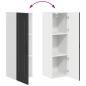Preview: Küchenwandschrank Schwarz 30 x 31 x 100 cm Holzwerkstoff