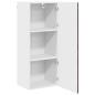 Preview: Wandschrank PORTO Braun Eichen-Optik 40 x 31 x 100 cm