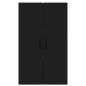 Preview: Küchenwandschrank Schwarz 60 x 31 x 100 cm Holzwerkstoff