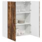 Preview: Küchenwandschrank mit Regal Geräucherte Eiche 80 x 31 x 100 cm