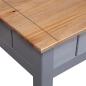 Preview: Couchtisch Grau 100x60x43,5 cm Massivholz Panama-Kiefer