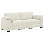Preview: 2-teiliges Sofa-Set mit Kissen, cremefarbener Samt
