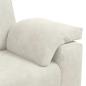 Preview: 2-teiliges Sofa-Set mit Kissen, cremefarbener Samt