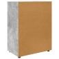 Preview: Stauraumschränke 2 pcs Beton Grau 80 x 48 x 105 cm