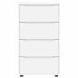 Preview: Stauraumschränke 2 pcs Weiß 60 x 48 x 105 cm Holzwerkstoff