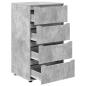 Preview: Stauraumschränke 2 pcs Beton Grau 60 x 48 x 105 cm