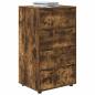 Preview: Stauraumschränke 2 pcs Geräucherte Eiche 60 x 48 x 105 cm