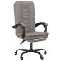 Preview: Bürostuhl mit Liegefunktion Taupe Stoff