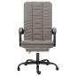 Preview: Bürostuhl mit Liegefunktion Taupe Stoff